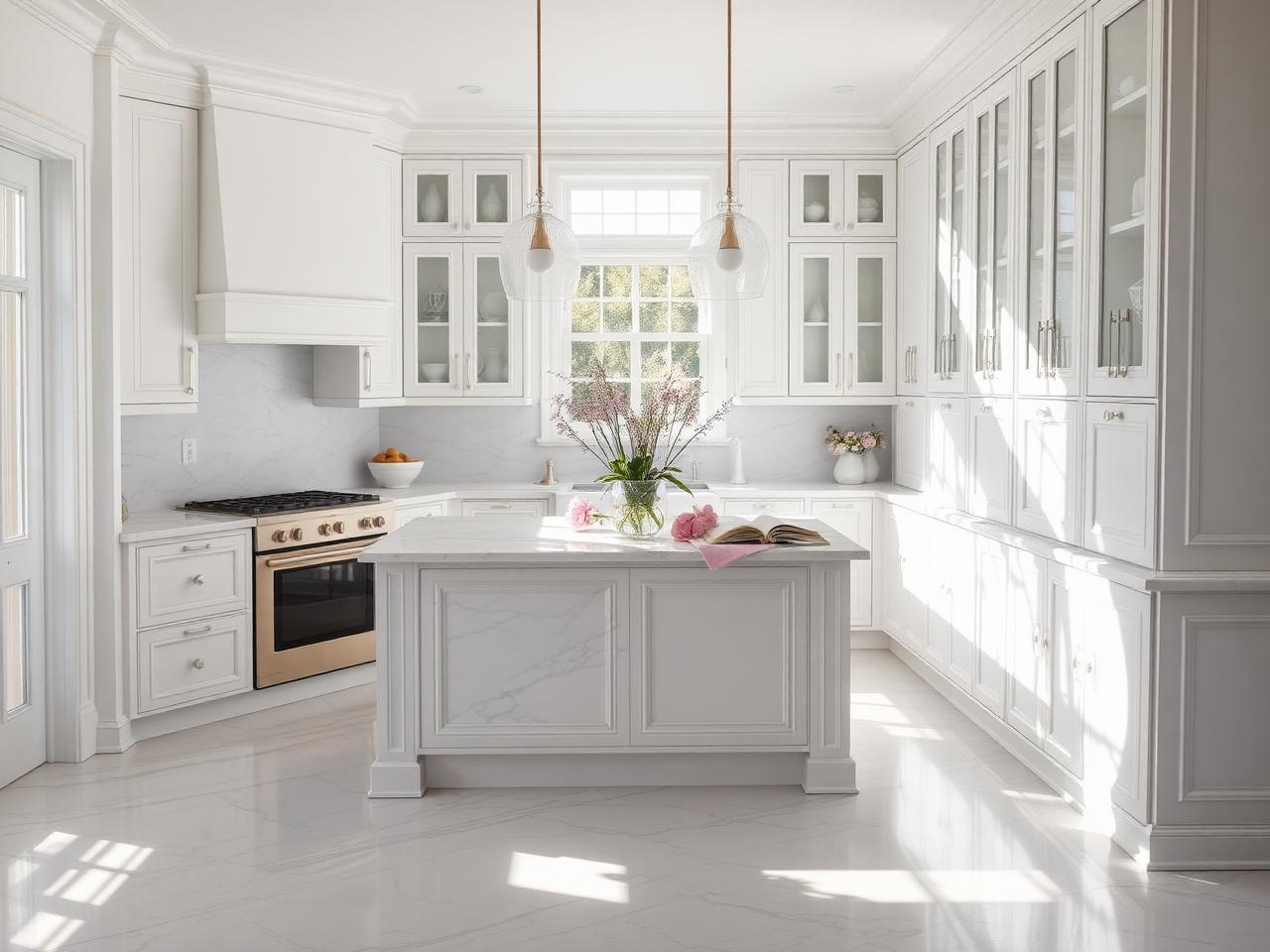 Bright, immaculately clean kitchen