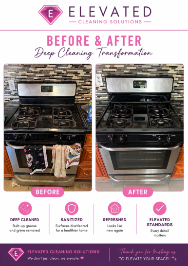 Before and after — Kitchen Stovetop Refresh